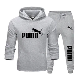 Set di tute da uomo Casual in pile caldo felpe con cappuccio pantaloni 2 pezzi Mens manica lunga tuta sportiva Pullover maschile felpe con cappuccio abbigliamento sportivo