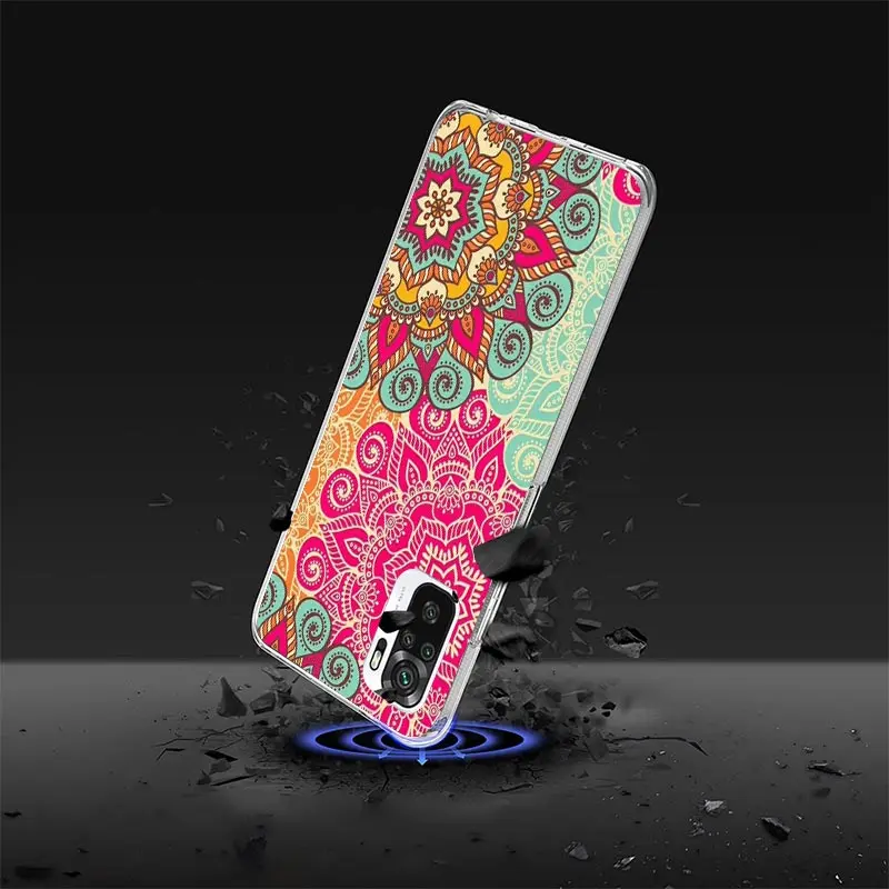 Totem Mandala Colorful Flower Case Phone Cover for Xiaomi Redmi Note 13 12S 12 11S 11 11T 11E 10S 10 Pro Plus 9S 9 8T 8 5G Trend