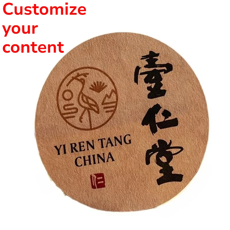 500 Pcs 2.5cm Customized Kraft Paper Stickers with Sealing Stickers Featuring Your Own Brand