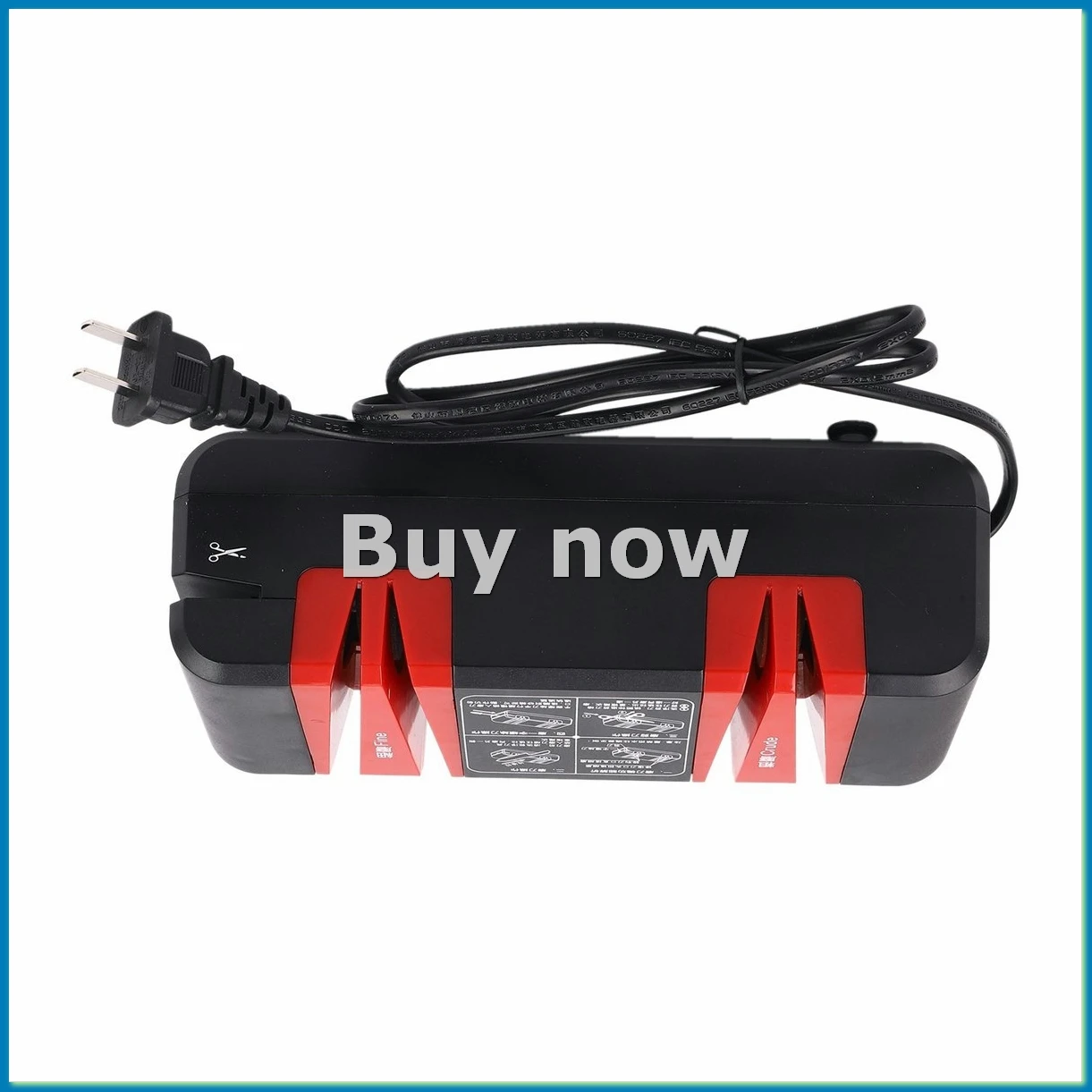 220V Automatic Quick Knife Sharpener Household Electric Knife Cutter Sharpener Stone Magic Knife Sharpener-US Plug-A55K