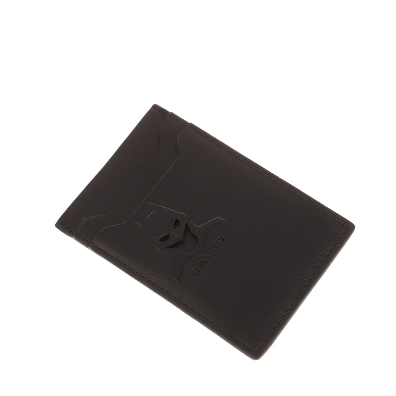 Portafoglio da uomo in pelle con pipistrello, regalo personalizzato per il marito, regalo unico per le vacanze di compleanno per lui, ideale per l'anniversario e il Natale