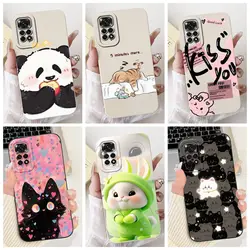 Case for Redmi Note 11 11S 4G 11 Pro Couqe Matte Soft Silicone Cartoons Funda Shockproof Phone Bags For Note11 11S Back Covers