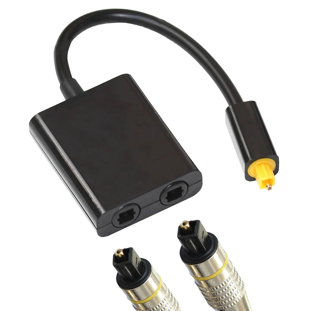 Digital Audio Optical Fiber Cable Toslink 1 To 2 Y Cable Converter Adapter for PC TV DVD stereo