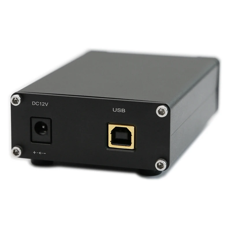 1 PCS DAC6 XMOS208+ES9038 Digital HIFI Audio Decoder Black Aluminum Alloy DAC Headphone Amplifier Support DSD