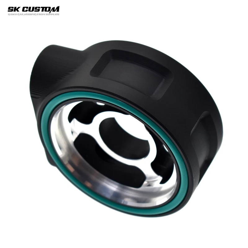 SK مخصص الألومنيوم M20X1.5 فلتر زيت برودة أطباق ساندويتش محول لقياس ضغط الزيت درجة الحرارة NPT 1/8 الاستشعار