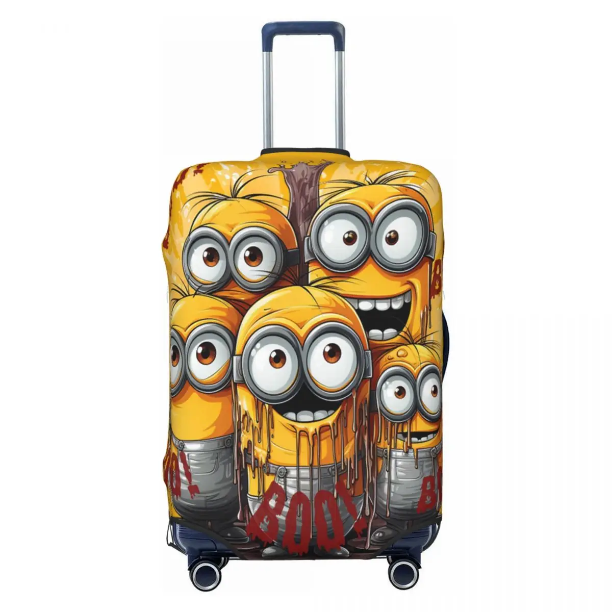 

Halloween Minions BOO Luggage Cover Elastic Cartoon Travel Suitcase Protective Covers Fits 18-32 Inch