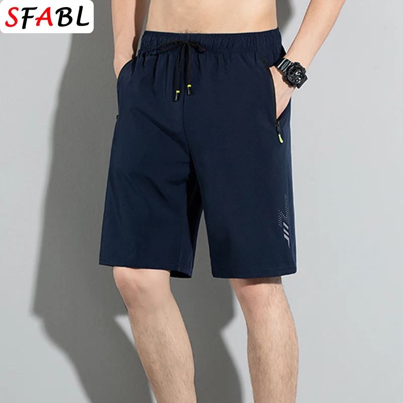 Fashion Men's Board Shorts Summer Quick Dry Elastic Shorts Men Running Jogging Workout Sports Short Pants Man Bottom Gym Fitness