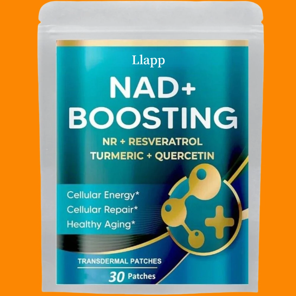 NAD + Boosting Transdermal Patches with NR + Resveratrol Turmeric + Quercetin - Cellular Repair, Healthy Aging 30 Patches