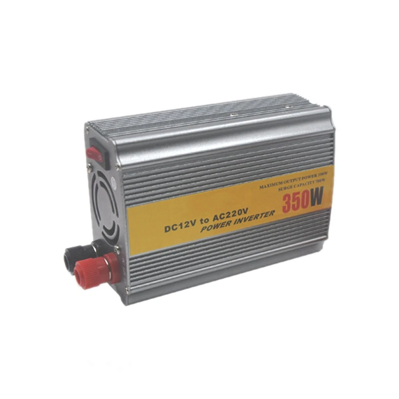 Pure Sine Wave Inverter 12V To AC 220V Power Inverter Transformer Silver Metal Car Micro-Type Inverter 350W