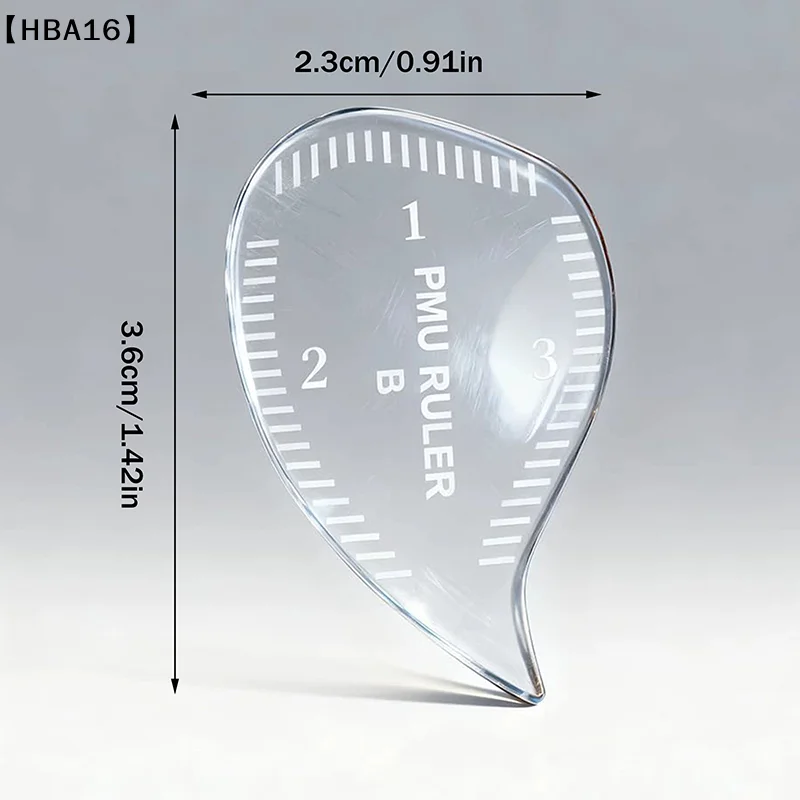 

〔HBA16〕Drop Eyebrow Stencil, Eyeliner Stencil, Professional Microblading Mapping Ruler , Eyelash Extension Tool