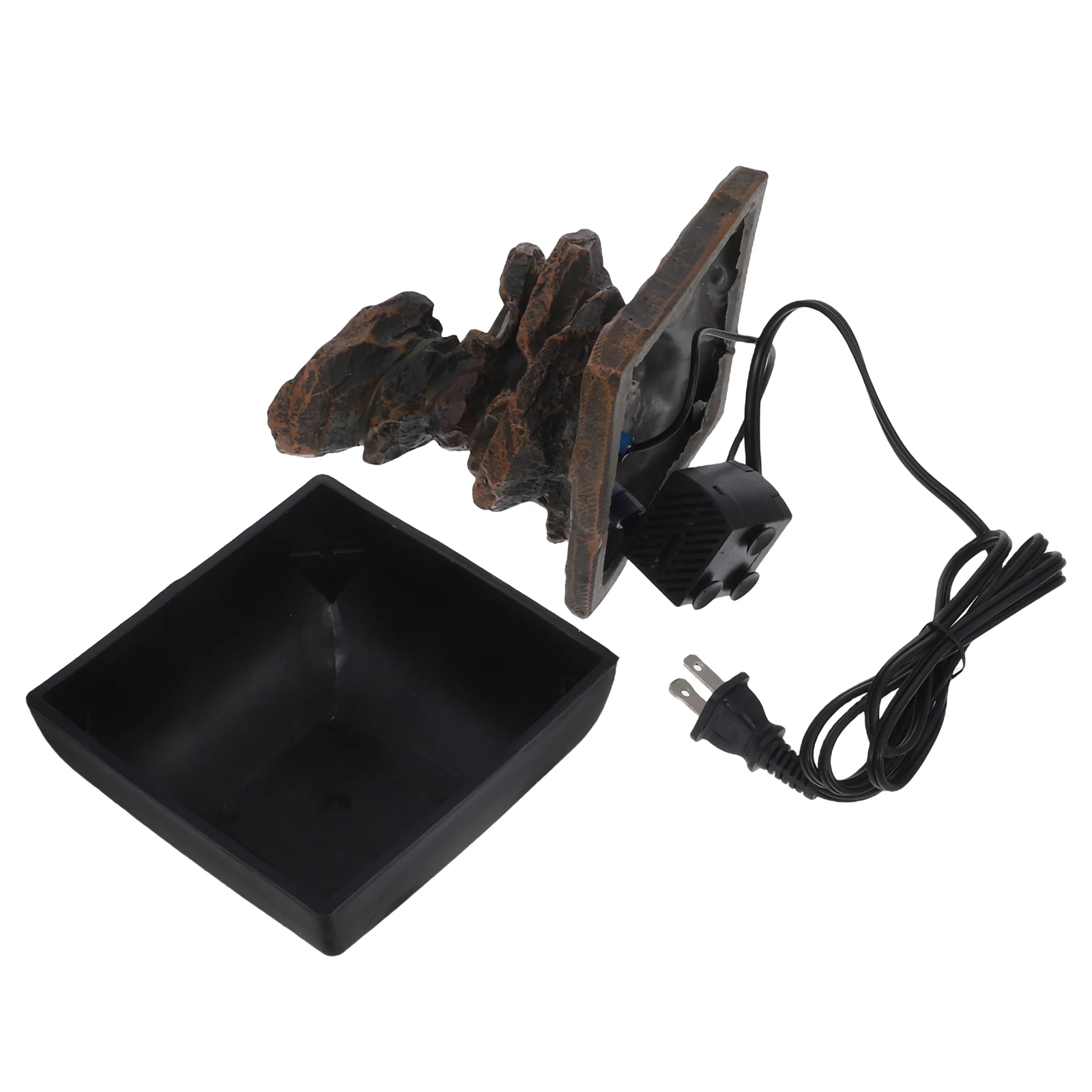 

Desktop Water Fountain Indoor Tabletop Small Elegant Waterfall Soothing Lights Relaxing Office Bedroom Water Feature Decor