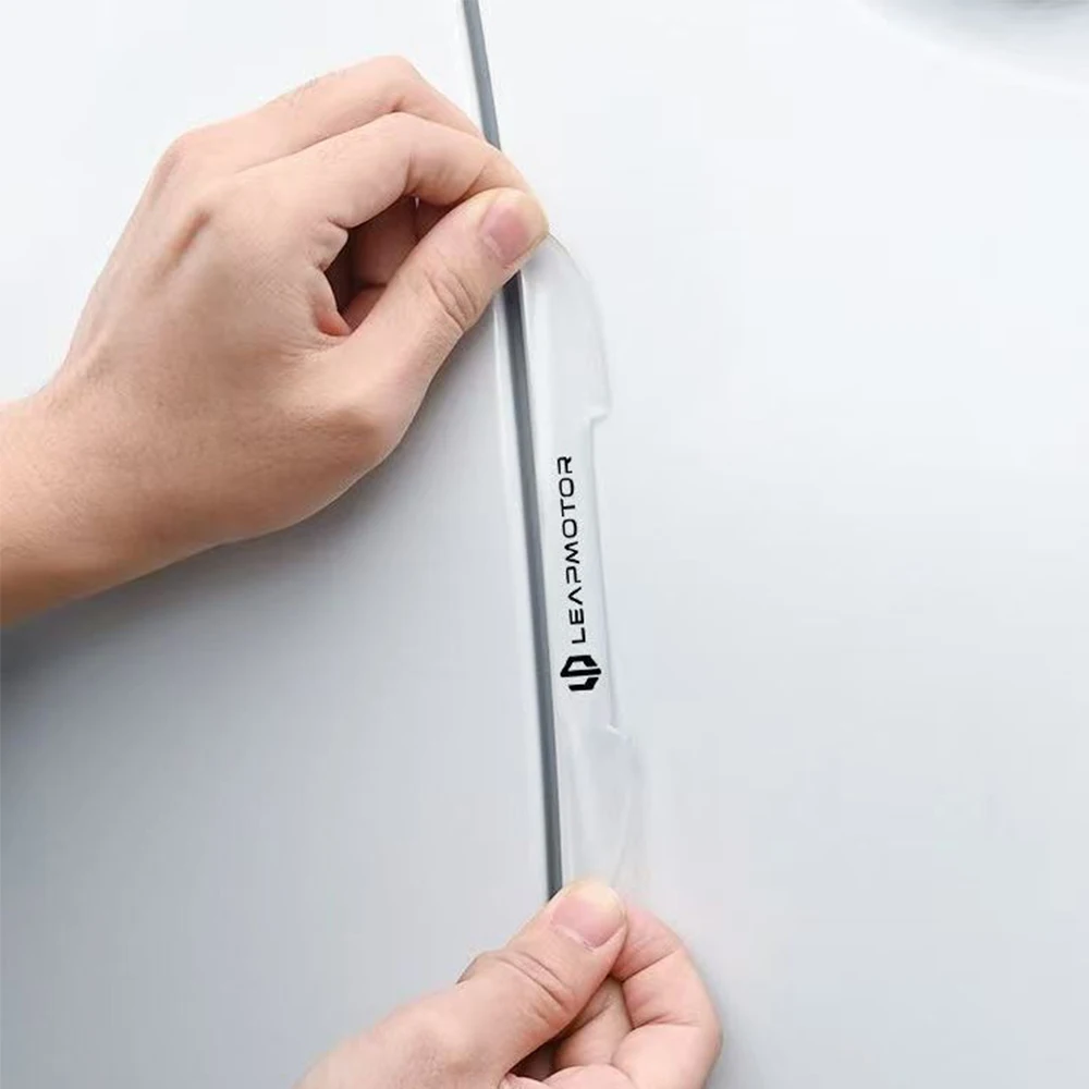 For Leapmotor C10 C11 C01 T03 C16 B10 Transparent Car Door Anti‑Collision Strip Anti‑Knock Door Edge Protector Auto Exterior Mod