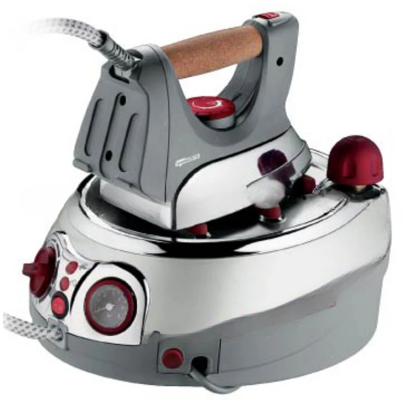 Classical model steam generator iron with cord rewinding