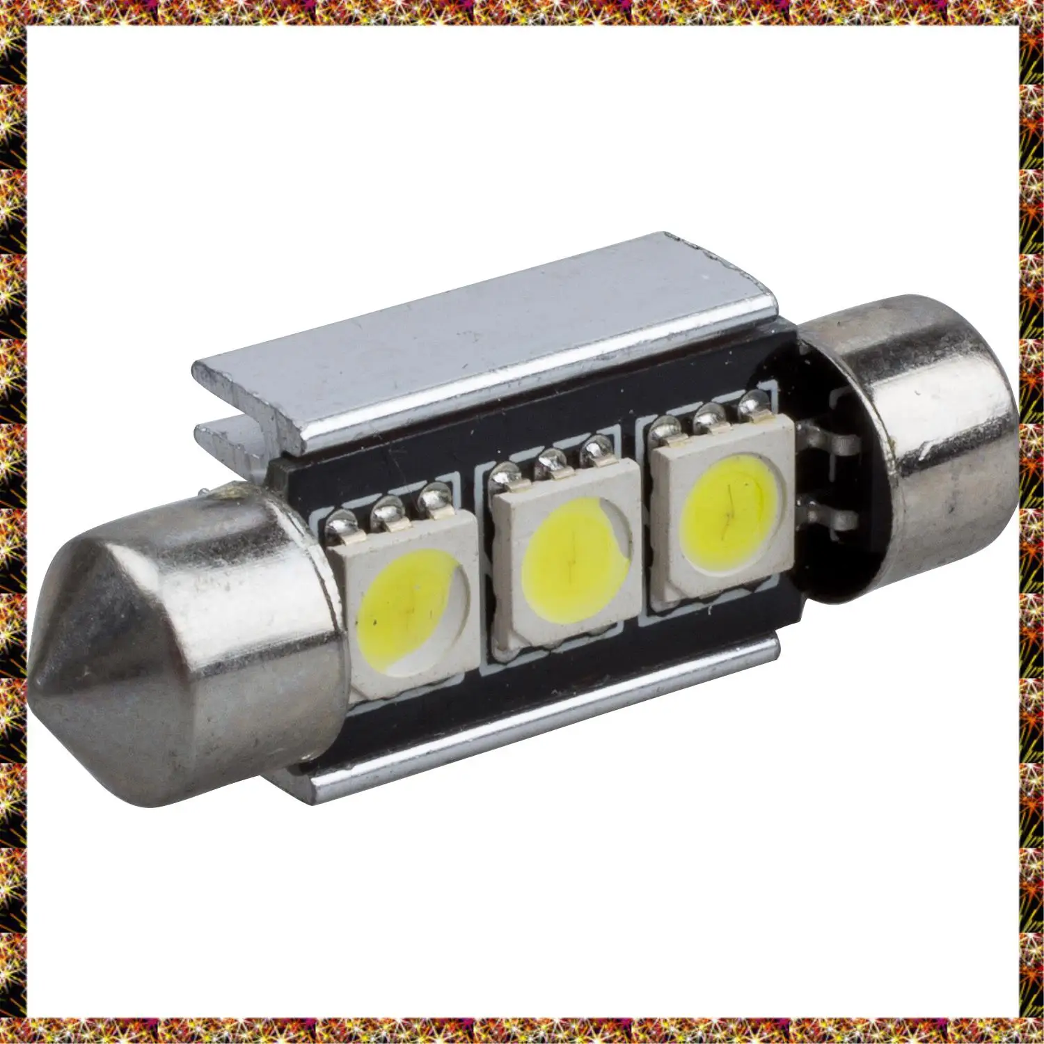 BTCL 2 X 36Mm 3 SMD 5050 LED 오류 무료 돔 꽃줄 조명 W 방열판