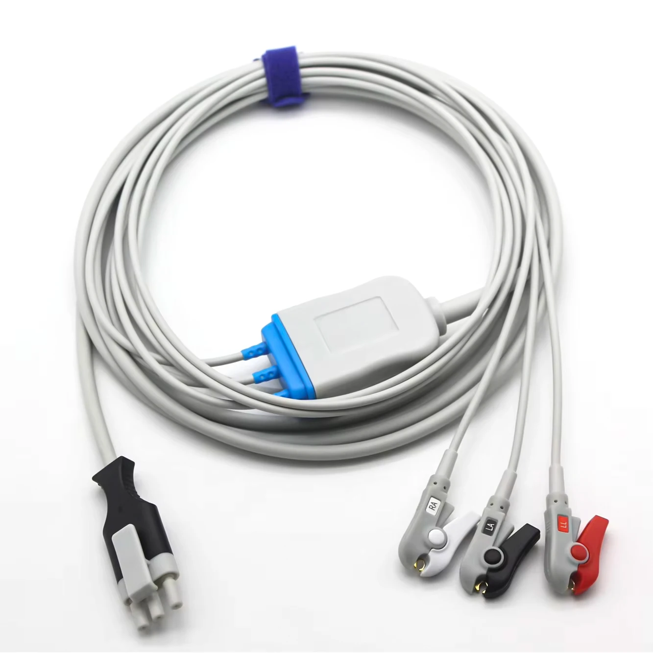 Compatible with XD100 XD30 Defibrillators ECG/EKG Patient Cables and Leads 3-pin 3-lead
