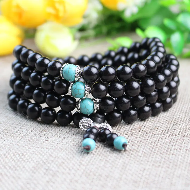 Factory Wholesale Blackwood108Beads Amusement Article Bracelet East Africa African Blackwood Men's and Women's Rosary Jewelry Gi