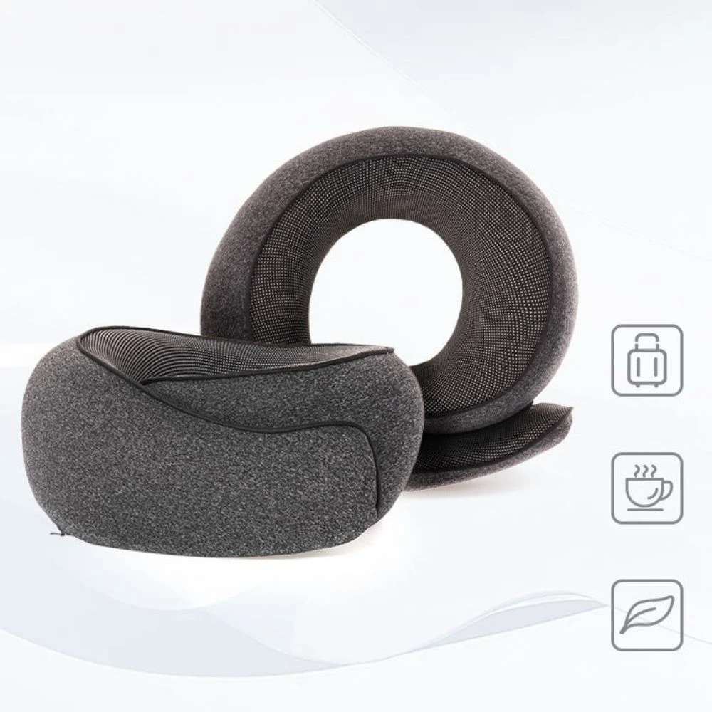 Bedding Nap Adjustable Travel Neck Pillow Slow Rebound Cotton U-shaped Pillow Detachable Non-deformed Cervical Cushion Plane