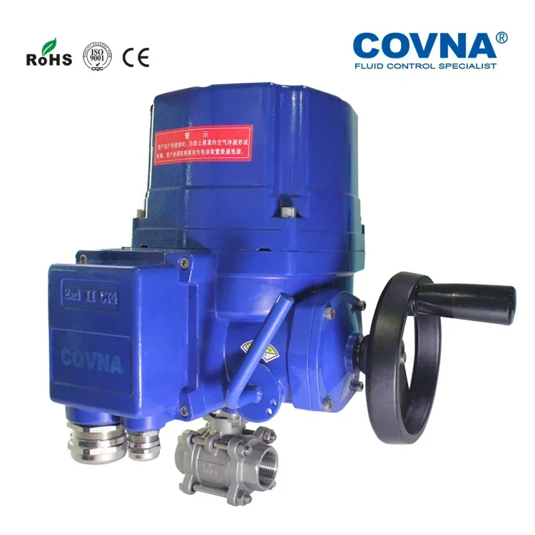 Covina electric ball valve Dn15 12V bidirectional regulating valve