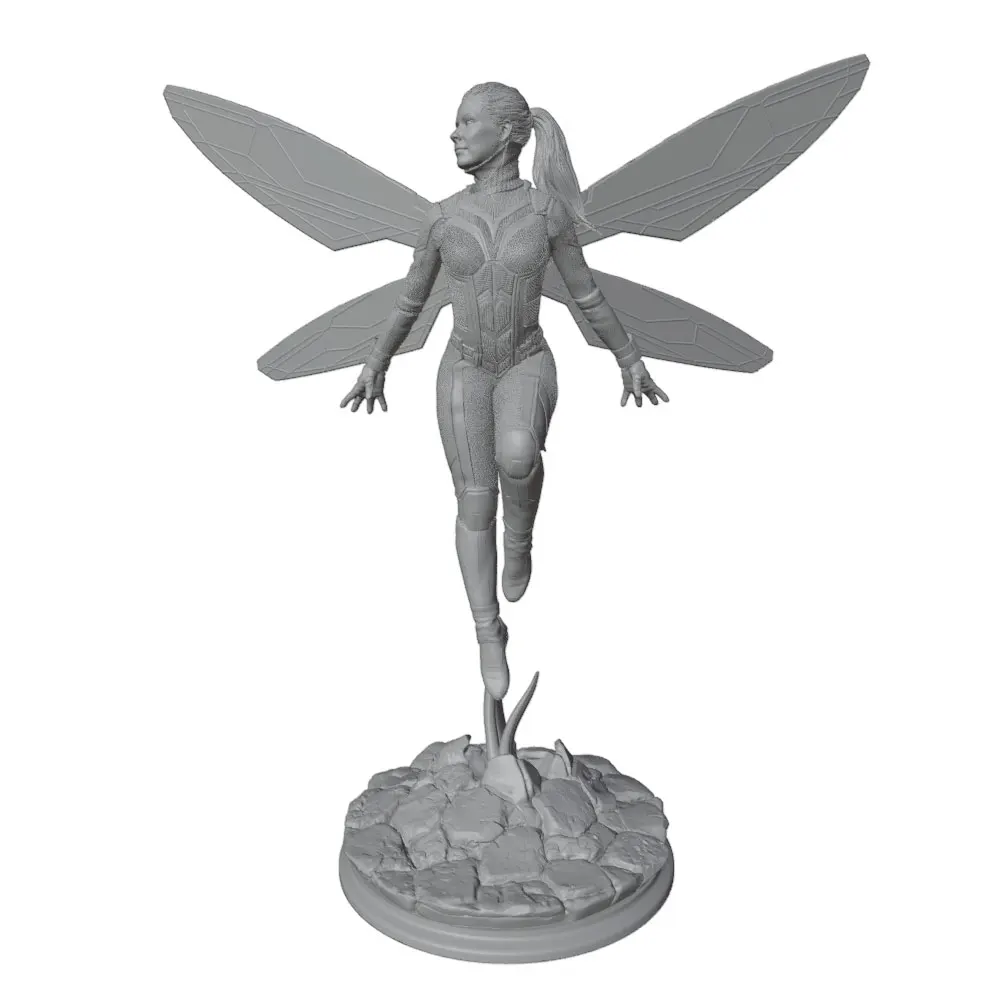 1/24 Room Decoration Anime Character Statue GK Miniature 3D Printed Gray Model Figurine DIY Doll Model Unassembled And Unpainted