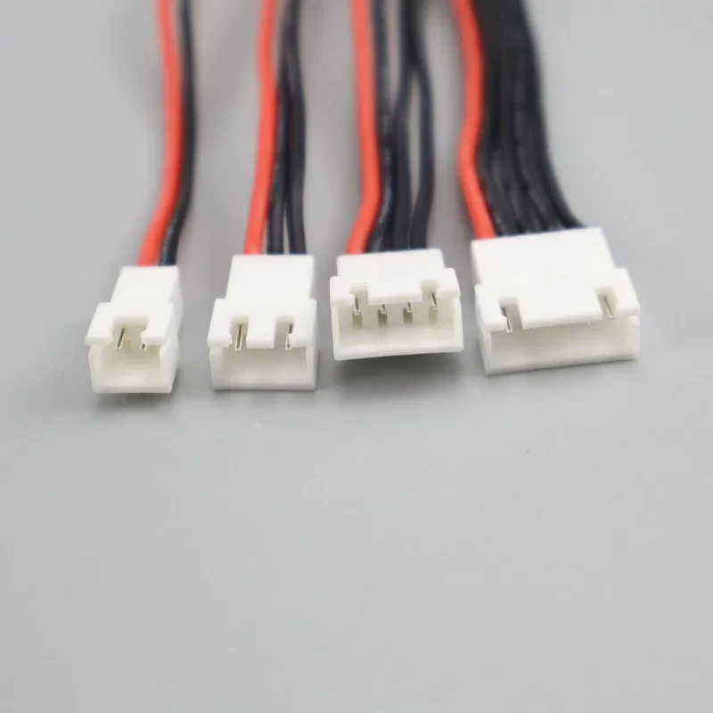 Ładowarka balansująca do akumulatorów 5 szt. z przedłużaczem z silikonowym przewodem, złącze JST-XH, adapter do drona RC 8S, 10 cm