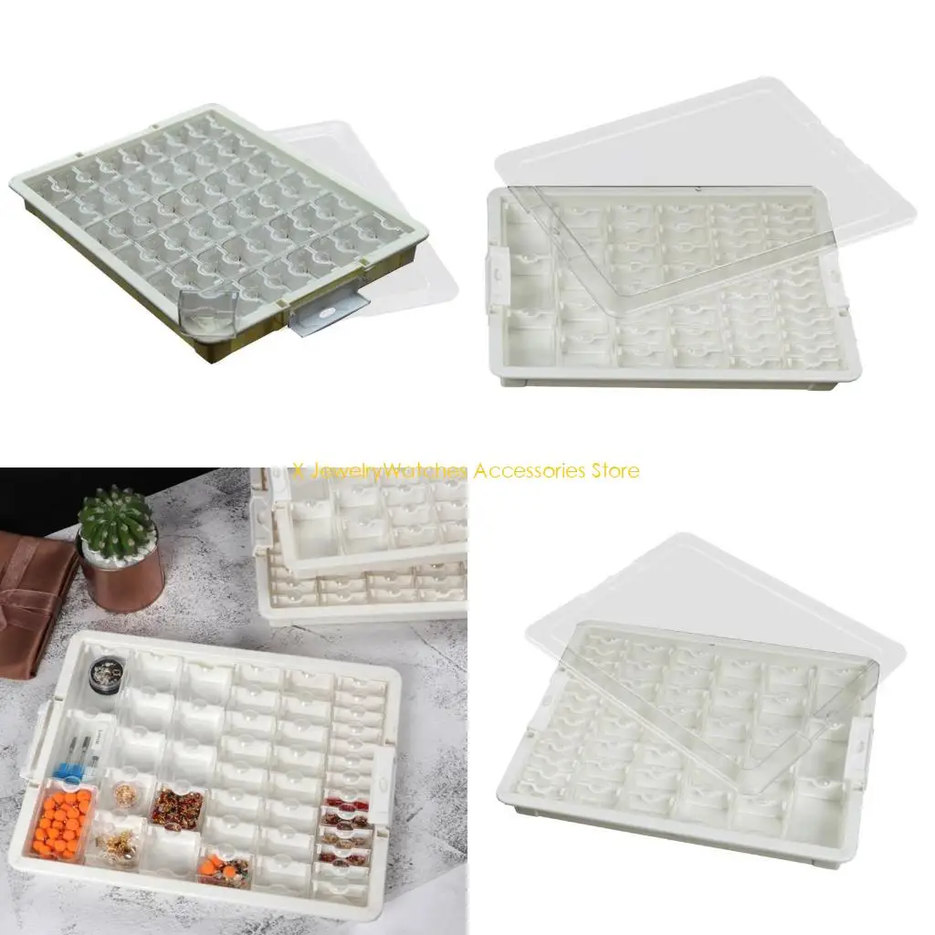 

31KD Bead Collection Box with Clear Lid Dustproof Women Jewelry Accessories