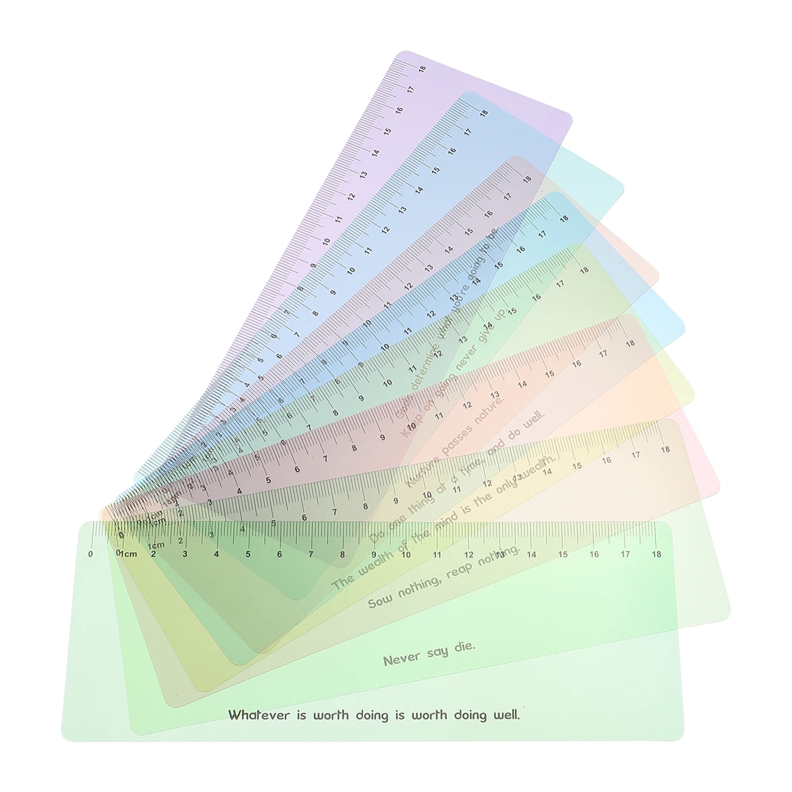 

8Pcs PVC Bookmark Reading Strips Auxiliary Colored Tinted Ruler Focus Clarity Students Children Safe