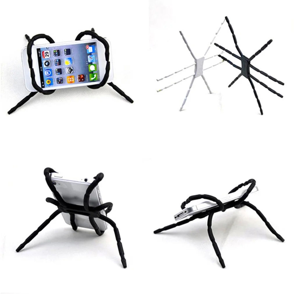 

Hot Adjustable Spider Car Phone Holder Stand Universal Grip Desk Table Phone Kickstands Mount For iPhone For Samsung For Huawei