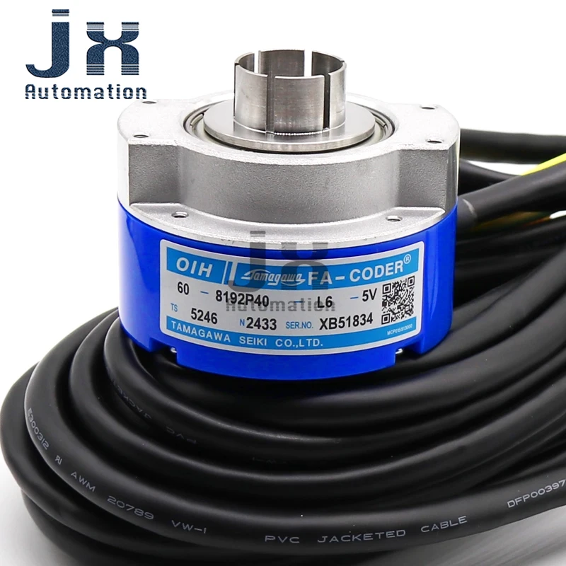 Tamagawa Incremental Rotary Encoder OIH60-8192P40-L6-5V TS5246N2433 for Hitachi Elevator Parts