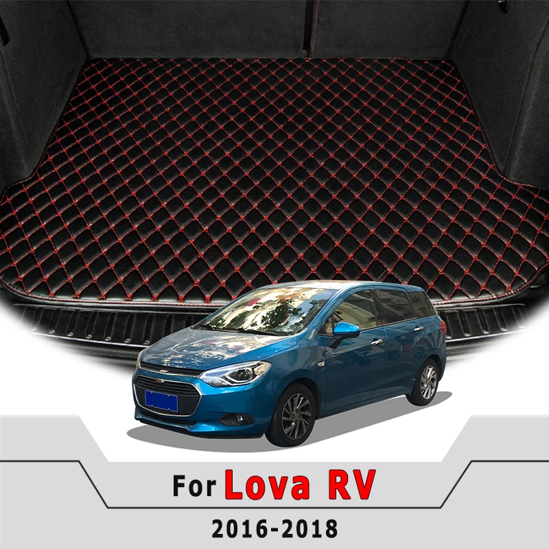 

Коврики в багажник автомобиля подходят для Chevrolet для Lova RV 2018 2017 2016, подкладка в багажник, внутренние детали груза, аксессуары, водонепроницаемые автомобили