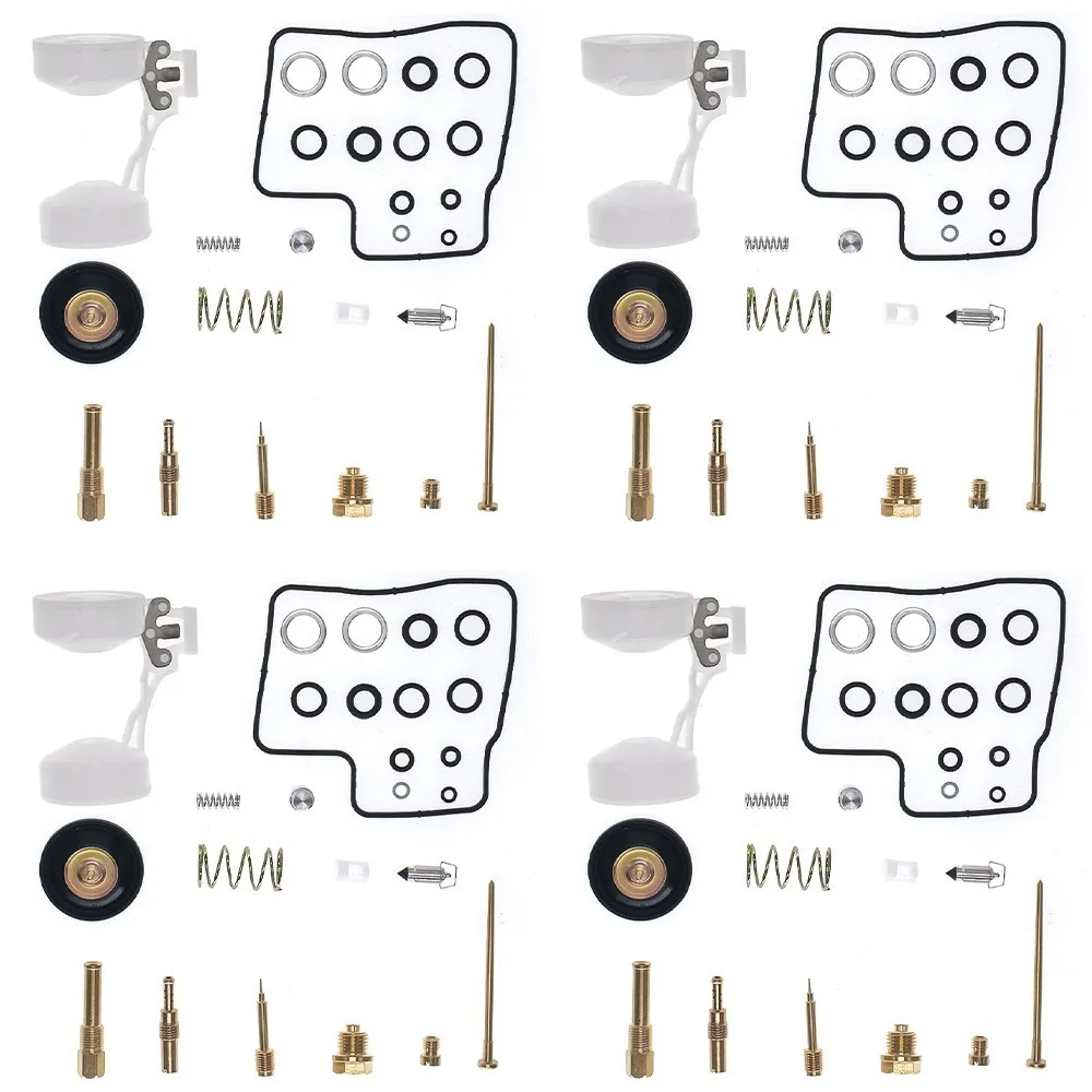 4 Sets For Honda GL1200 Goldwing 1200 Interstate Aspencade 1984-1987 Carburetor Repair Kit Carb Rebuild Set With Float