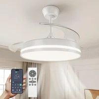 Ventilador de techo con luz LED y mando