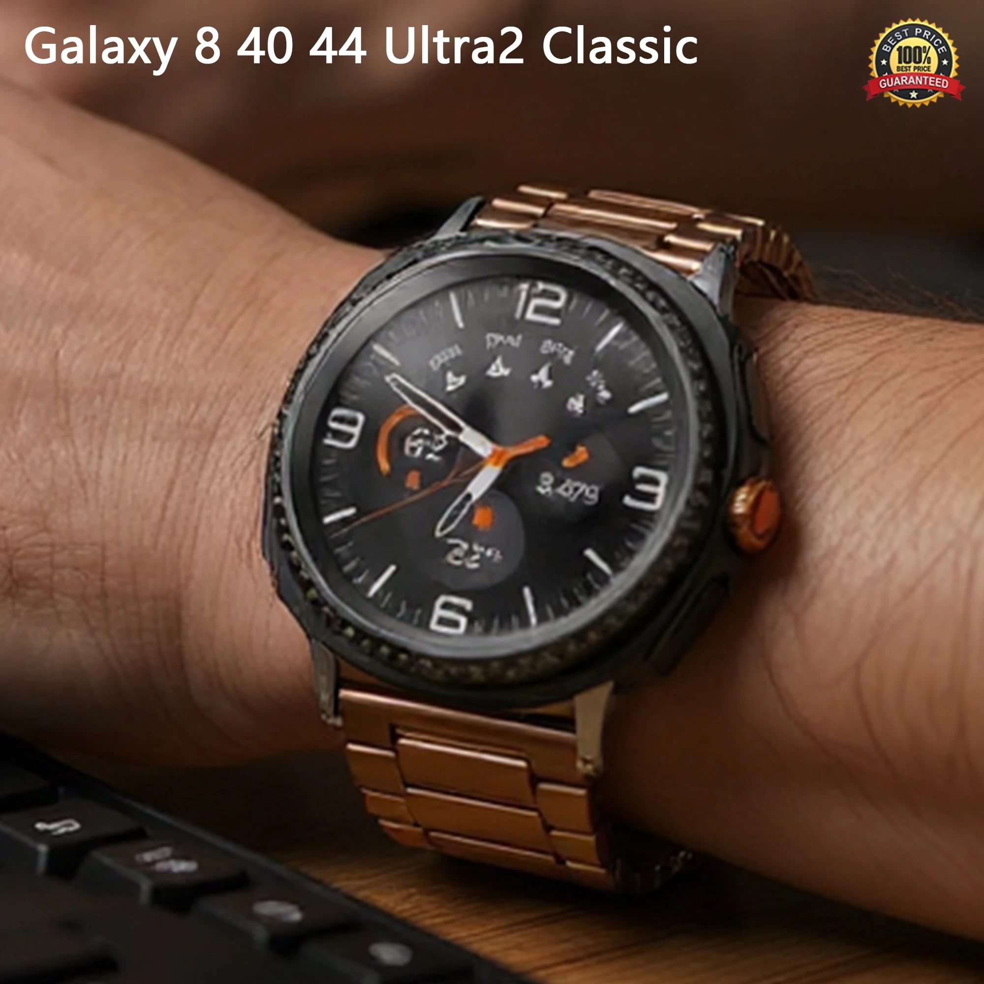 

Металлический ремешок для Samsung Galaxy 8 40 44 Ultra2, браслет из нержавеющей стали, роскошный деловой ремешок для Galaxy 8, классический аксессуар