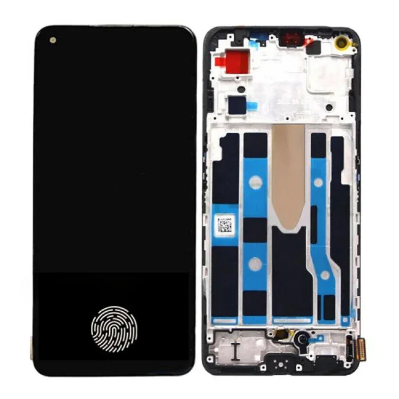 

OLED LCD-дисплей + сенсорный экран с рамкой и датчиком отпечатков пальцев для OPPO Find X5 Lite CPH2371 LLL