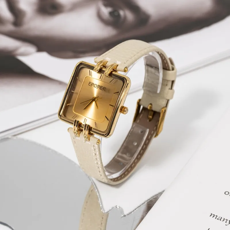 Casual Business Simple Large Dial Women Watches Versatile Fashionable Classic Light Luxury Waterproof Unique Shine Quartz Watch
