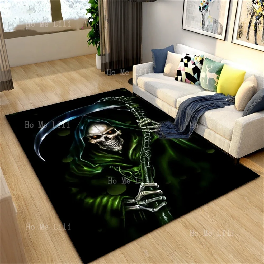 Horror Death Skeleton Series Carpet Living Room Children'S Room Decorative Carpet