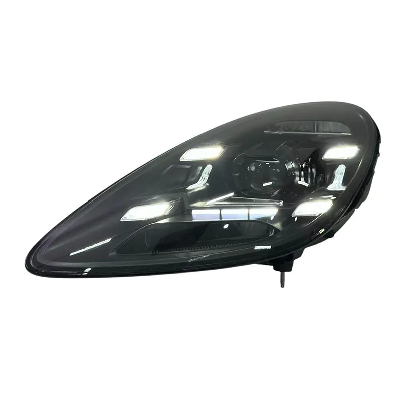 Auto Car Parts For Porsche Cayman 718-982/982C 2017-2024 Upgrade Dual Color Yellow/White DRL Modified LED Headlights