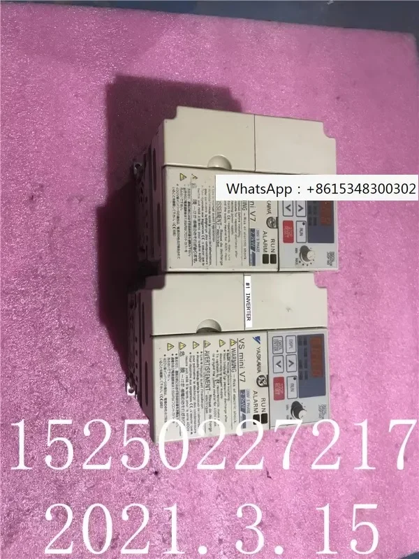 Yaskawa frequency converter VS-606V7 CIMR-V7AT22P2 220V 2.2KW physical photography test package ready for disassembly