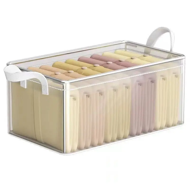 EcoFriendly Foldable Transparent Storage Box Waterproof Steel Shelf Home Closet Clothing Organizer Pvc Pants Fabric Storage Box