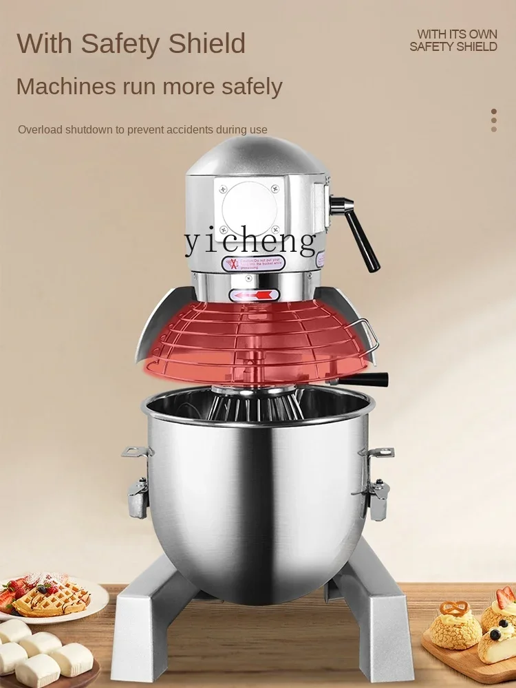 Tqh Multi-Functional Flour-Mixing Machine Household Mixer Commercial Full-Automatic Cream Mixing Dough Mixer