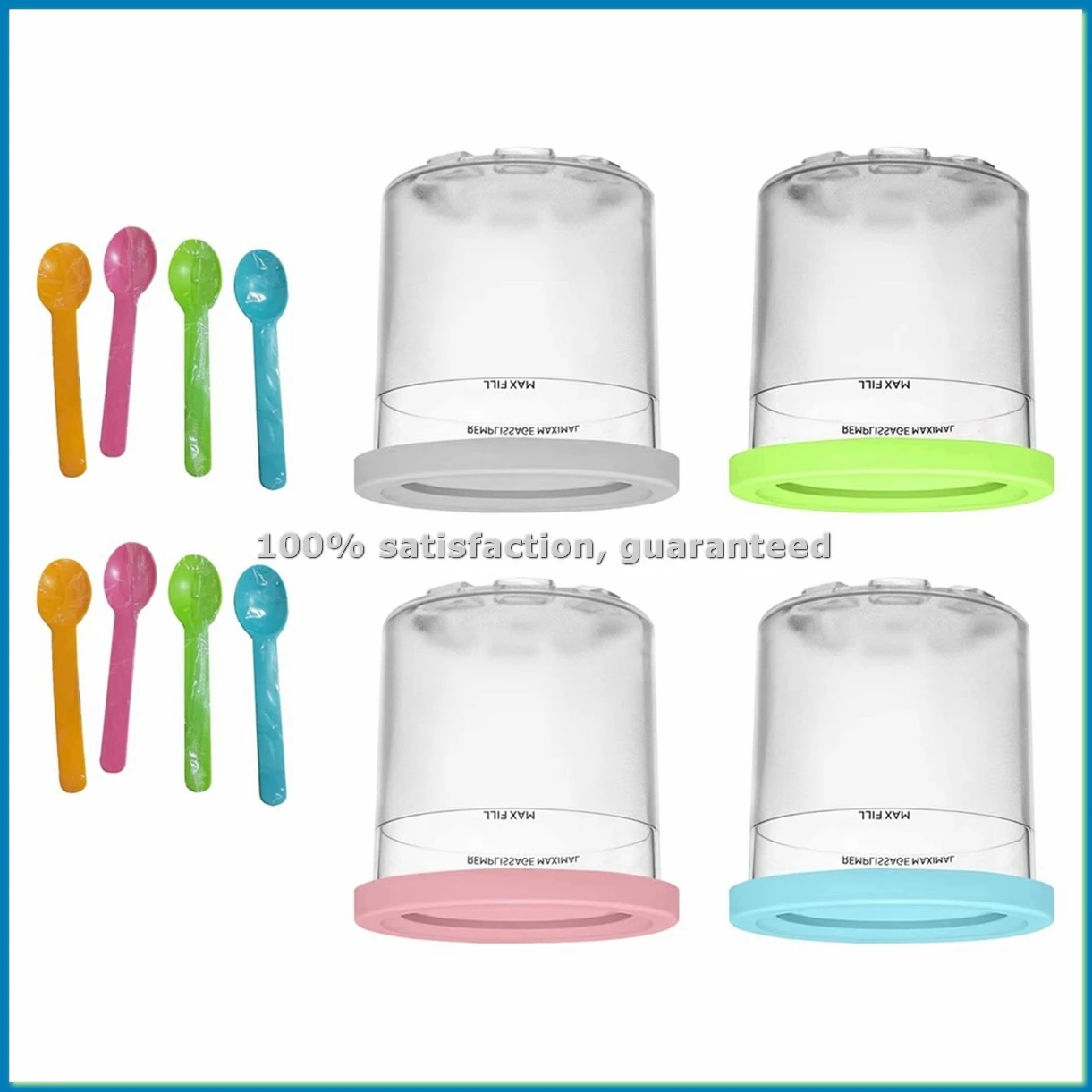 

Контейнеры для мороженого и крышки для серии Creami NC301 NC300 NC299AMZ, контейнеры для хранения мороженого, контейнеры для заморозки продуктов-A79M