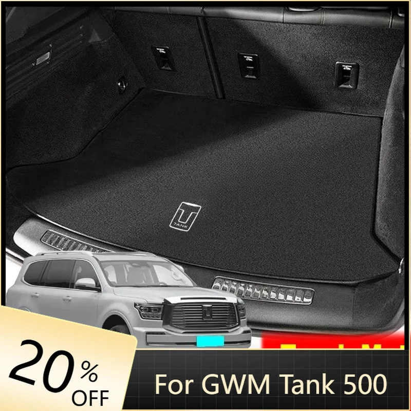 

Фланелевые автомобильные коврики, коврик для багажника, аксессуары, всепогодная пылезащитная защитная накладка для Great Wall WEY TANK 500