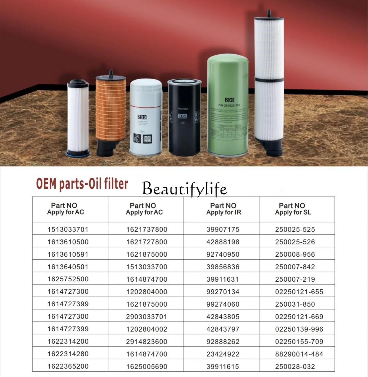 Air compressor accessories oil seal bushing seal package 1616574200 replacement