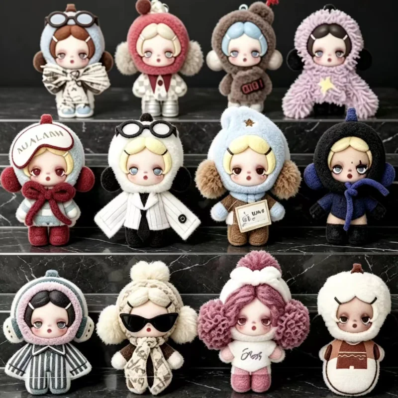POP MART SKULLPANDA Off Mode Series Plush Doll Pendant Blind Box Toy, Mystery Box Cute Action Figure Collectible Gift For Fans