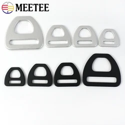5Pcs Metal Bag Strap Buckels 15/20/25/38mm D Ring Buckle Webbing Pet Collar Clasp Adjuster Hook DIY Handbag Hardware Accessories