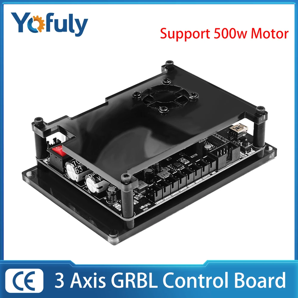 3 Axis GRBL Control Board Support 500w Spindle, Offline Controller for CNC Engraving Machine Laser Engraver Woodworking Router