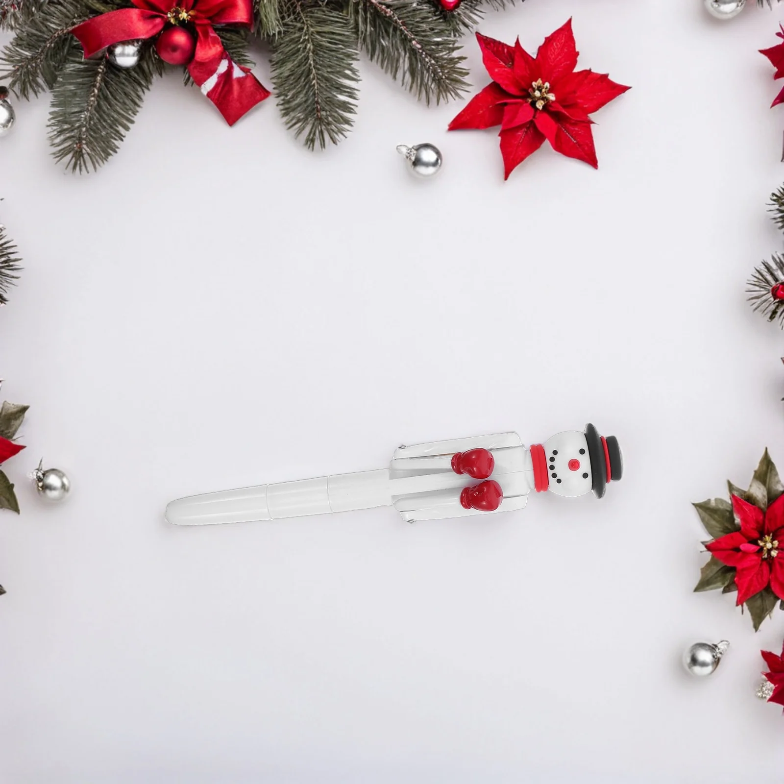 4Pcs Boxing Snowman Ballpoint Pens Xmas Gel Ink Pen Funny Interactive Writing Decompression Christmas Party Favors
