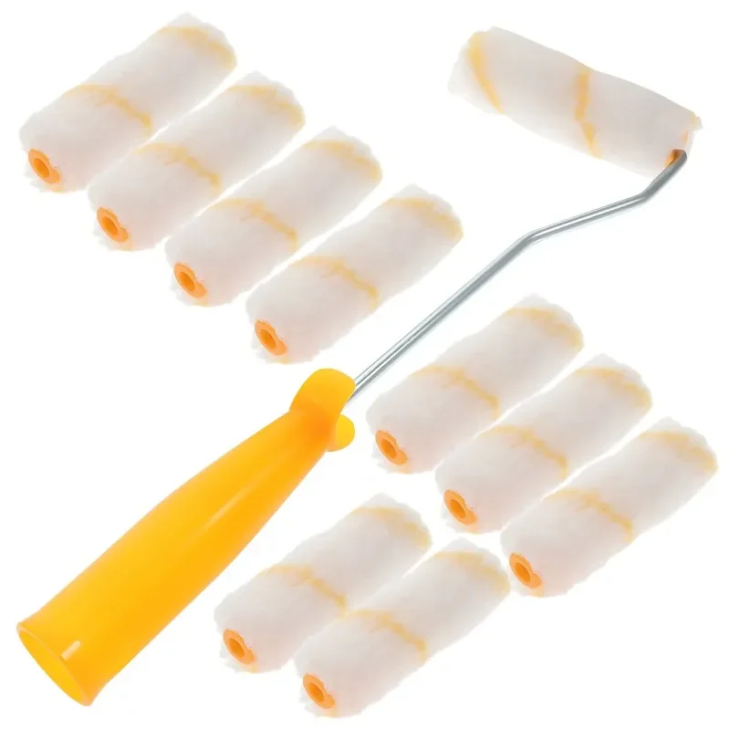 

11pcs polyester cotton thread little finger roller brush core paint coating small corner roller brush head