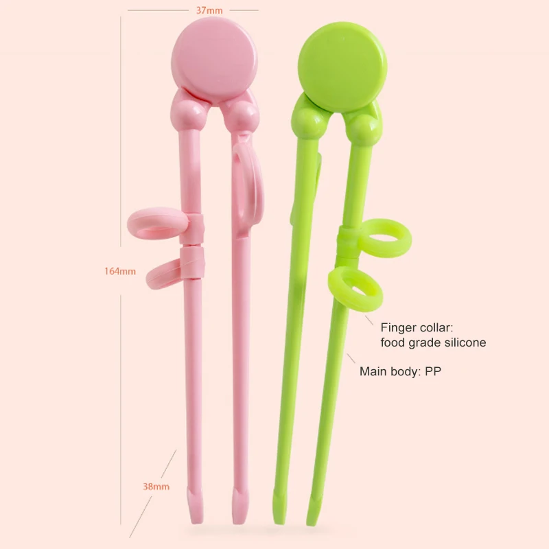 Baby Training Chopsticks Cute Satety Portable Kids Learning Training Chopsticks Reusable Chopsticks For Children Enlightenment
