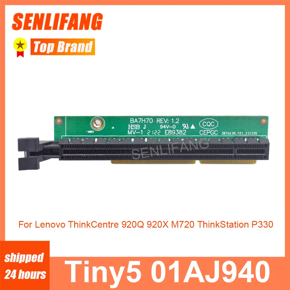 New For Lenovo ThinkCentre 920Q 920X M720 ThinkStation P330 Tiny5 01AJ940 PCIE16 Expansion Graphic Card