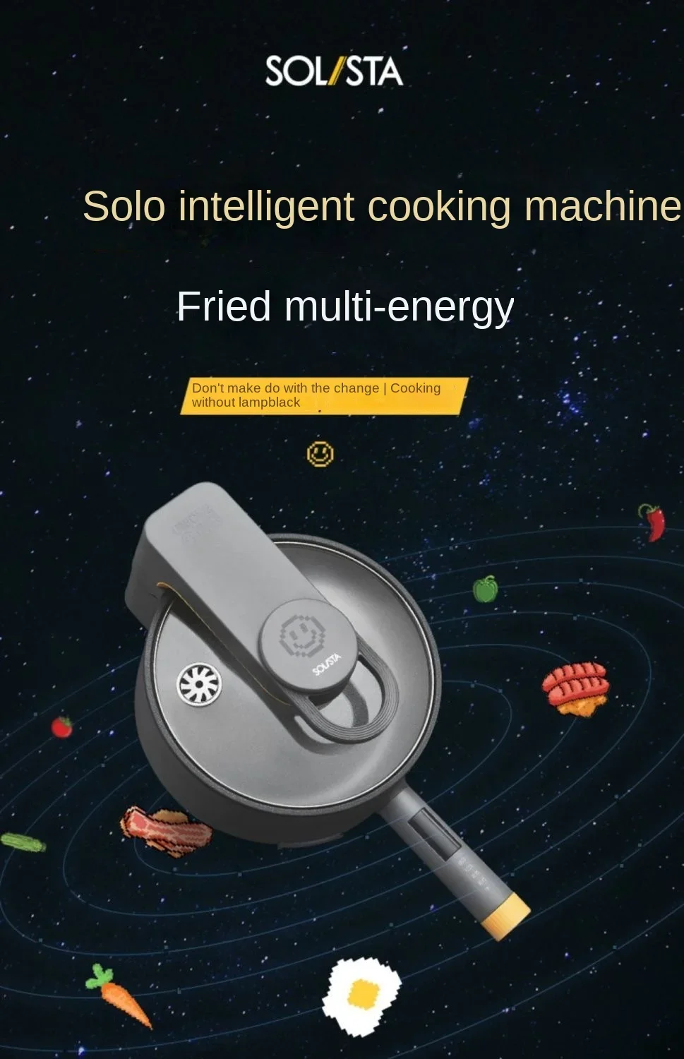 Máquina de cozinhar automática inteligente, panela Wok doméstica, conecte o aplicativo Mijia ao uso